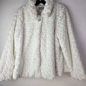 NorthStyle Large Faux Fur Super Soft Luxurious Jacket Coat Retro Glam Hollywood
